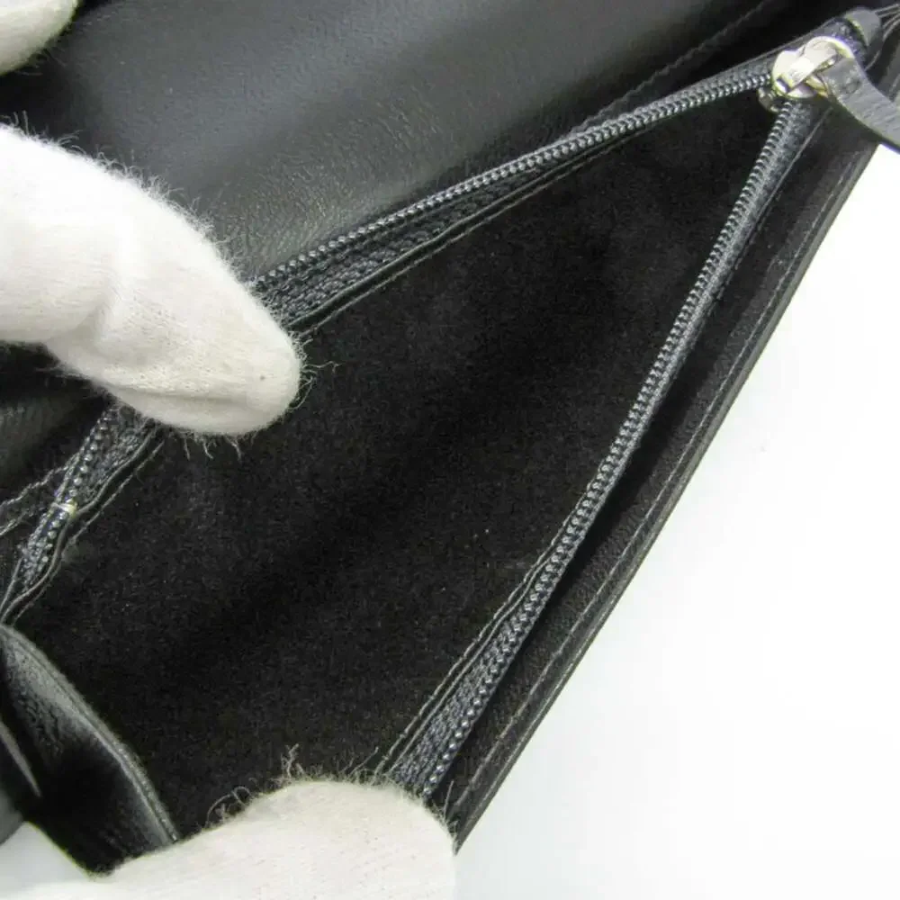 CHANEL Black Leather Wallet